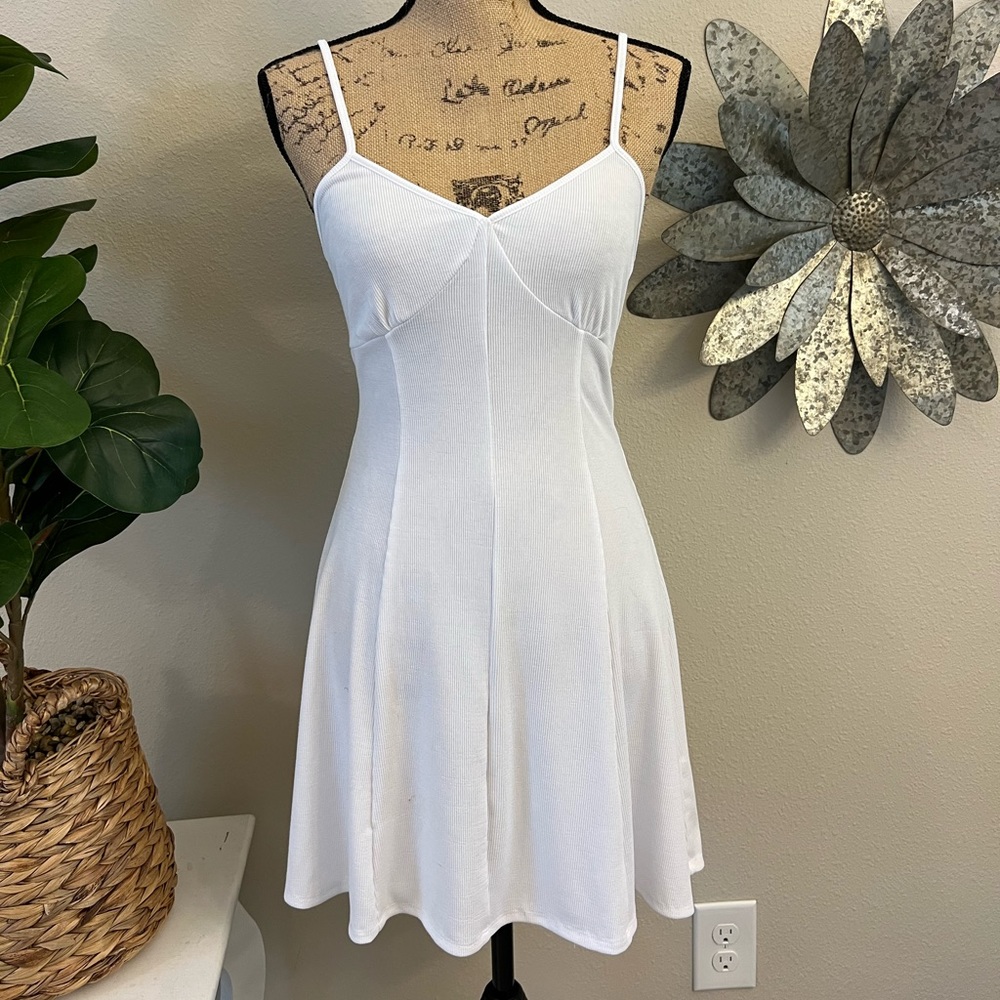 White spaghetti strap sundress